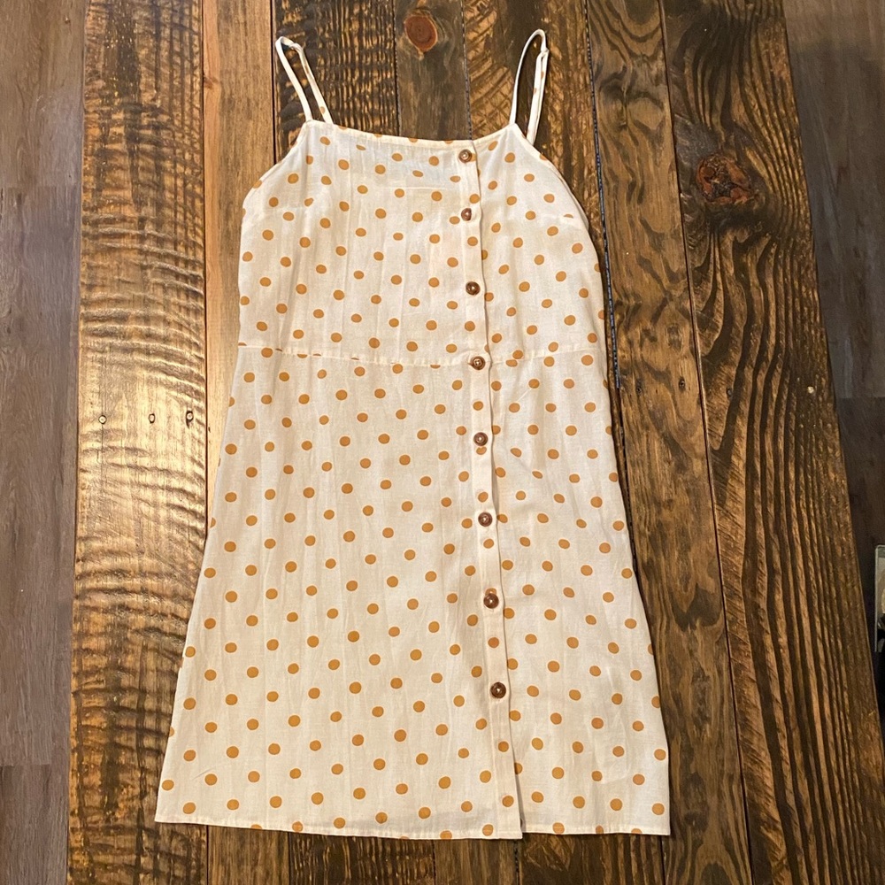 Billabong Mustard Polka Dot Dress